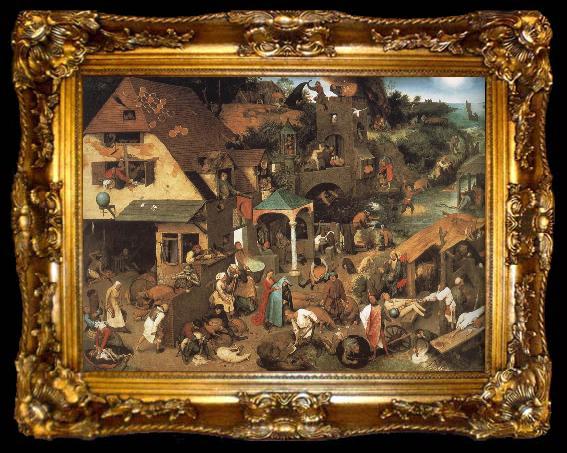framed  Pieter Bruegel Netherlands and Germany s Fables, ta009-2